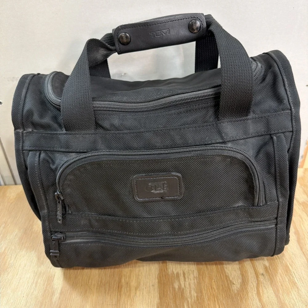 Tumi Small Travel Duffle Bag Black Ballistic Nylon Carry On Made In USA